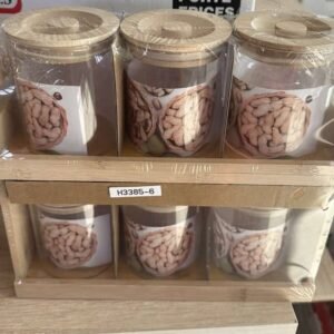 قارورات الزجاجية ذات الأغطية الخشبية