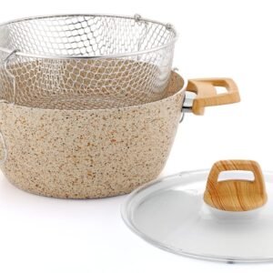 (متوفر باللون الاسود)24cm طاجين الغرانيت مع شباك