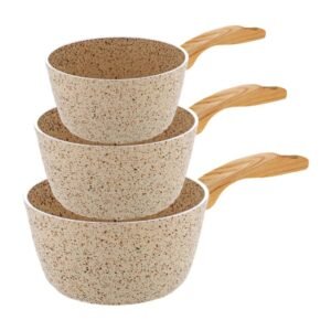 (متوفر باللون الاسود)طقم كاسرولات الغرانيت