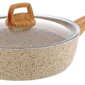 (متوفر باللون الاسود)مقلاة الغرانيت