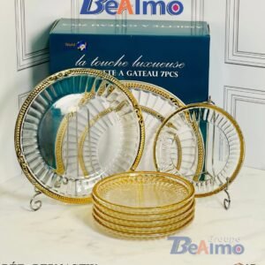 صحون زجاجية 7 قطع