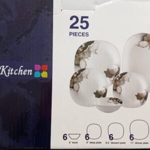 طقم السفرة المكون من 25 قطعة