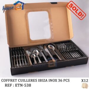 طقم أدوات مائدة ستانلس ستيل – 36 قطعة