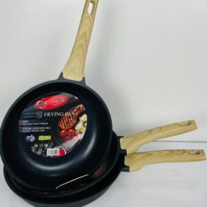 26cm طقم مقالي غير لاصقة من الألومنيوم المصبوب – 3 قطع