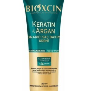 "BIOXCIN Keratin & Argan – إصلاح عميق لشعر أقوى وأكثر لمعانًا"