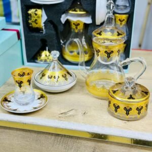 "Sonashi – طقم شاي فاخر بزخارف ذهبية"